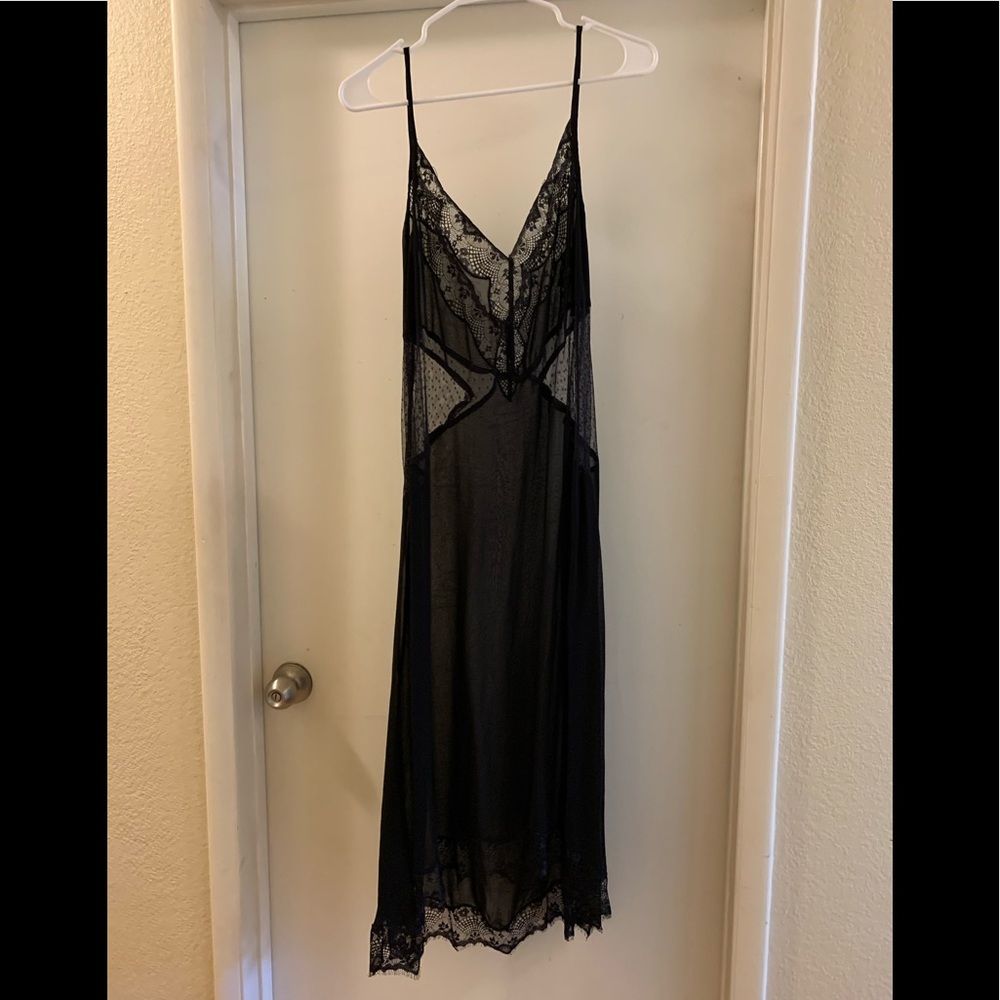 Zara Black Bohemian chic lace dress